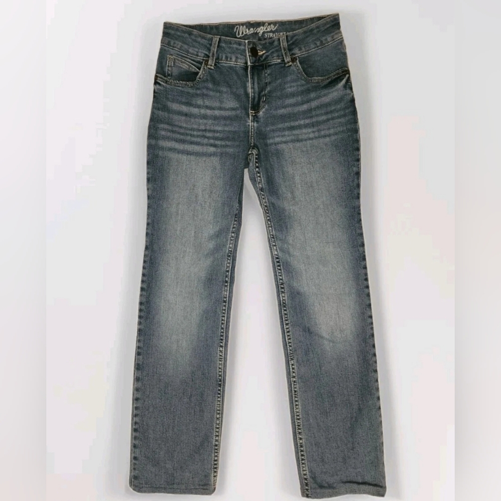 Wrangler 3x30 Women's Straight Leg Low Rise Stretch Jeans (27in X 26.5in)